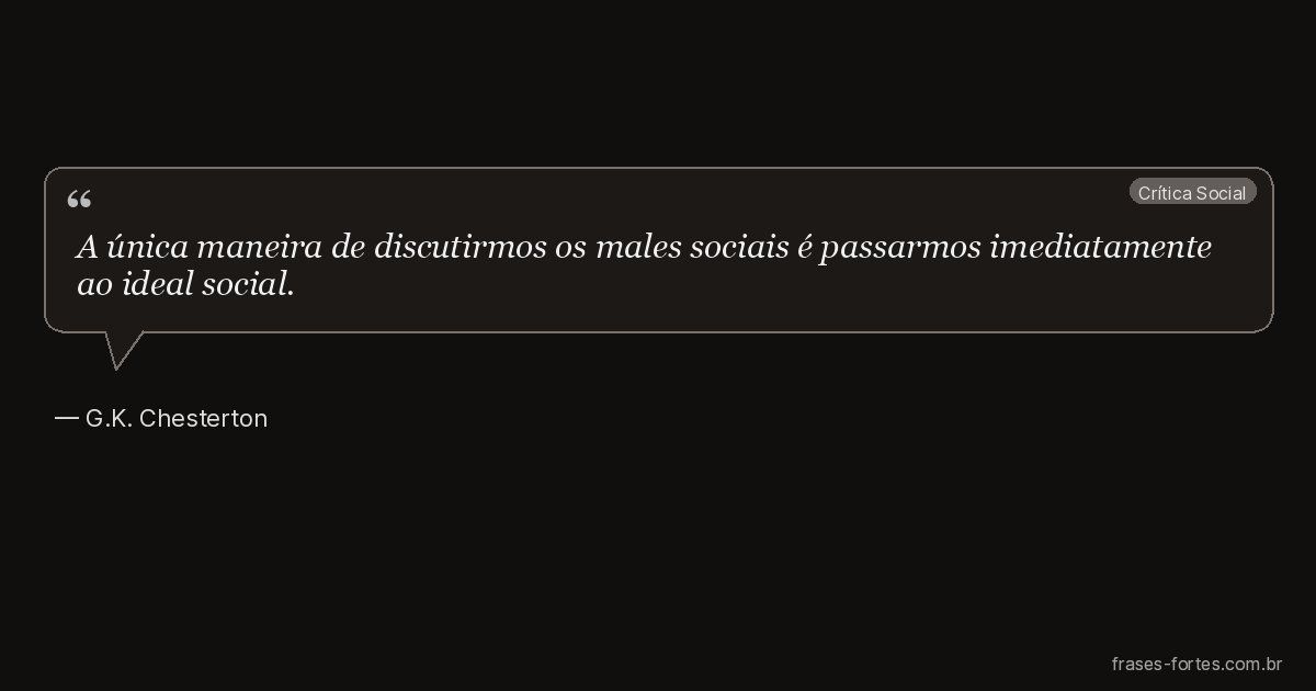 Frase de G.K. Chesterton