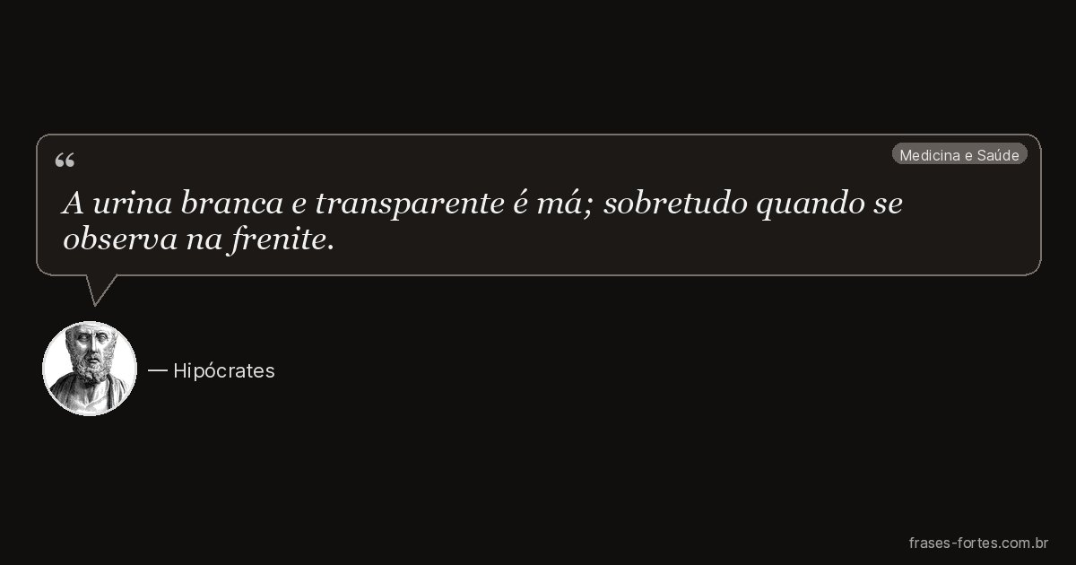 Frase de Hipócrates