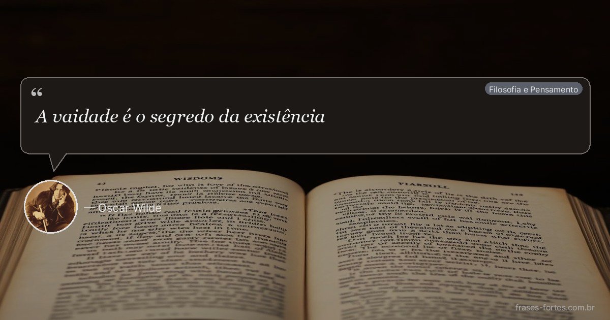 Frase de Oscar Wilde