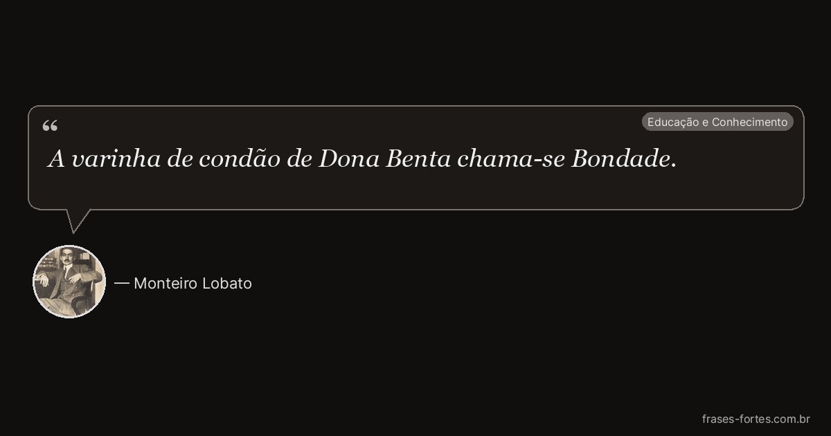 Frase de Monteiro Lobato