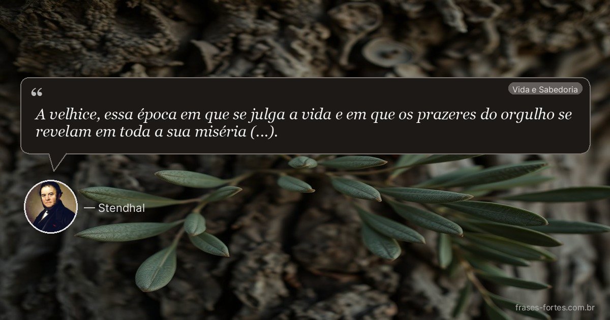 Frase de Stendhal
