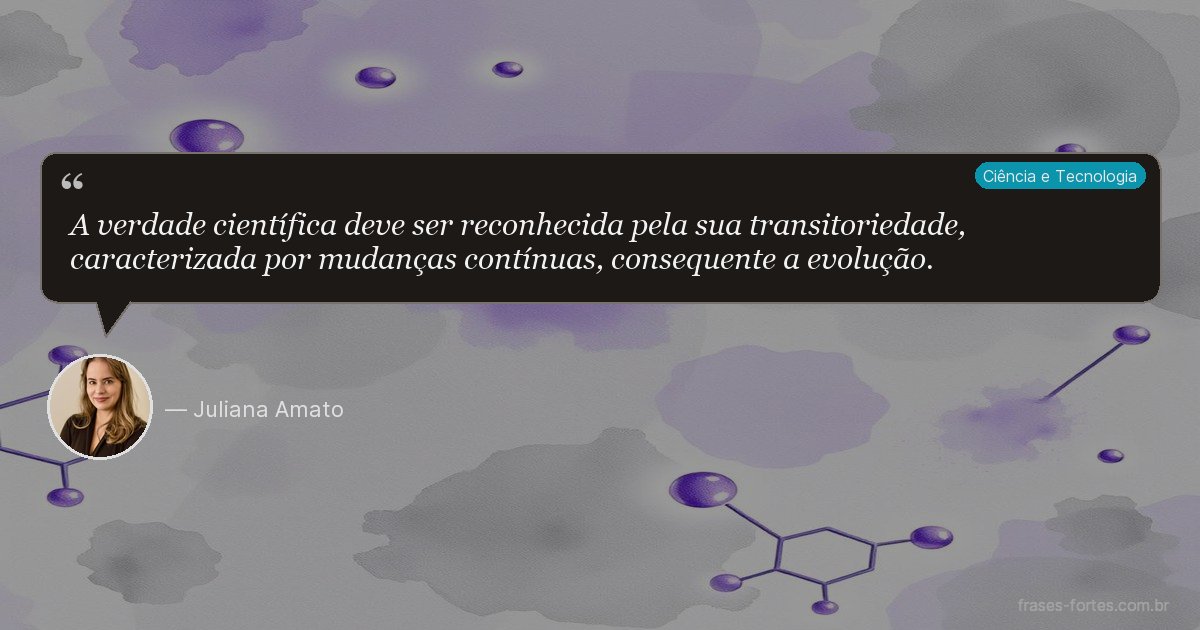 Frase de Juliana Amato