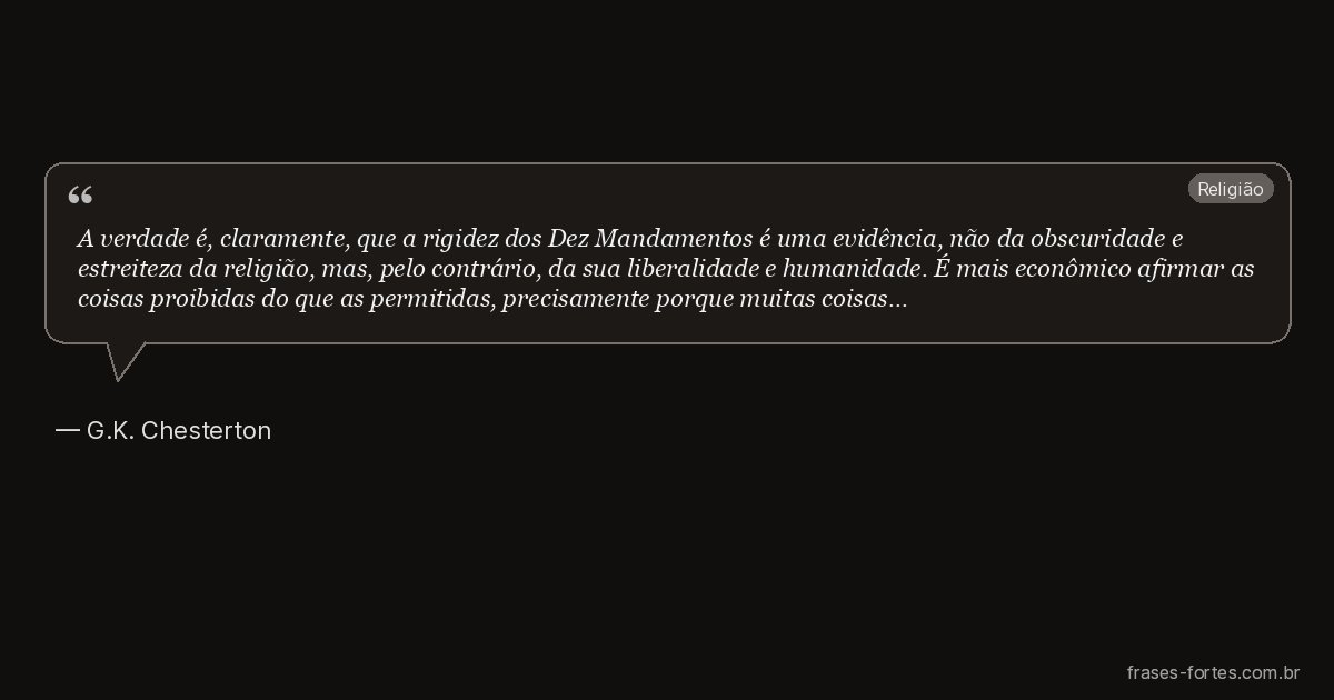 Frase de G.K. Chesterton