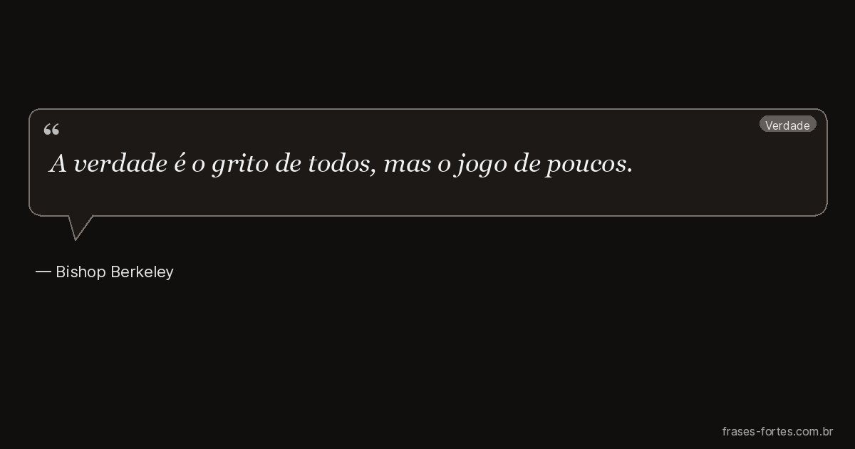 Frase de Bishop Berkeley