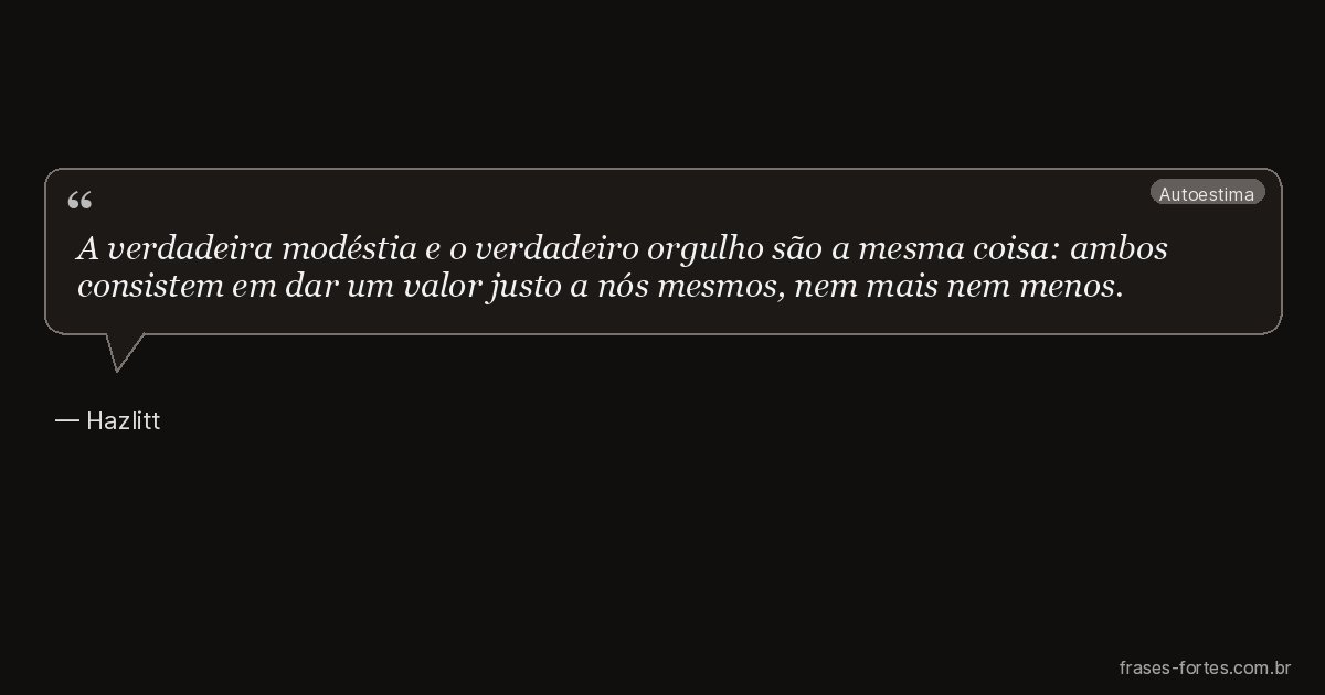 Frase de Hazlitt