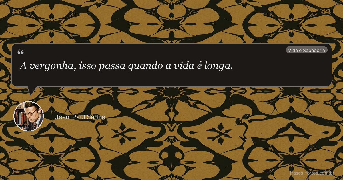 Frase de Jean-Paul Sartre