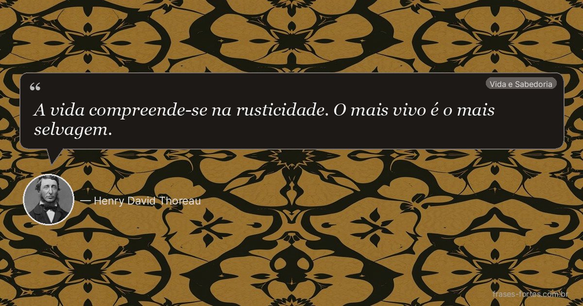 Frase de Henry David Thoreau