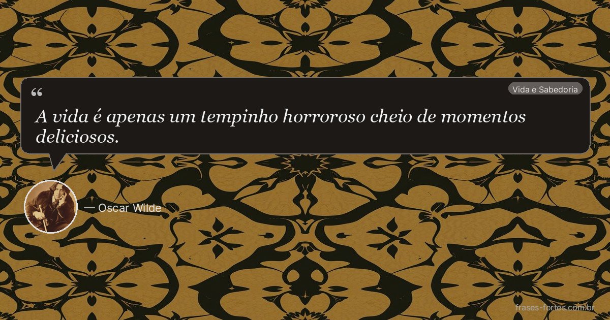 Frase de Oscar Wilde