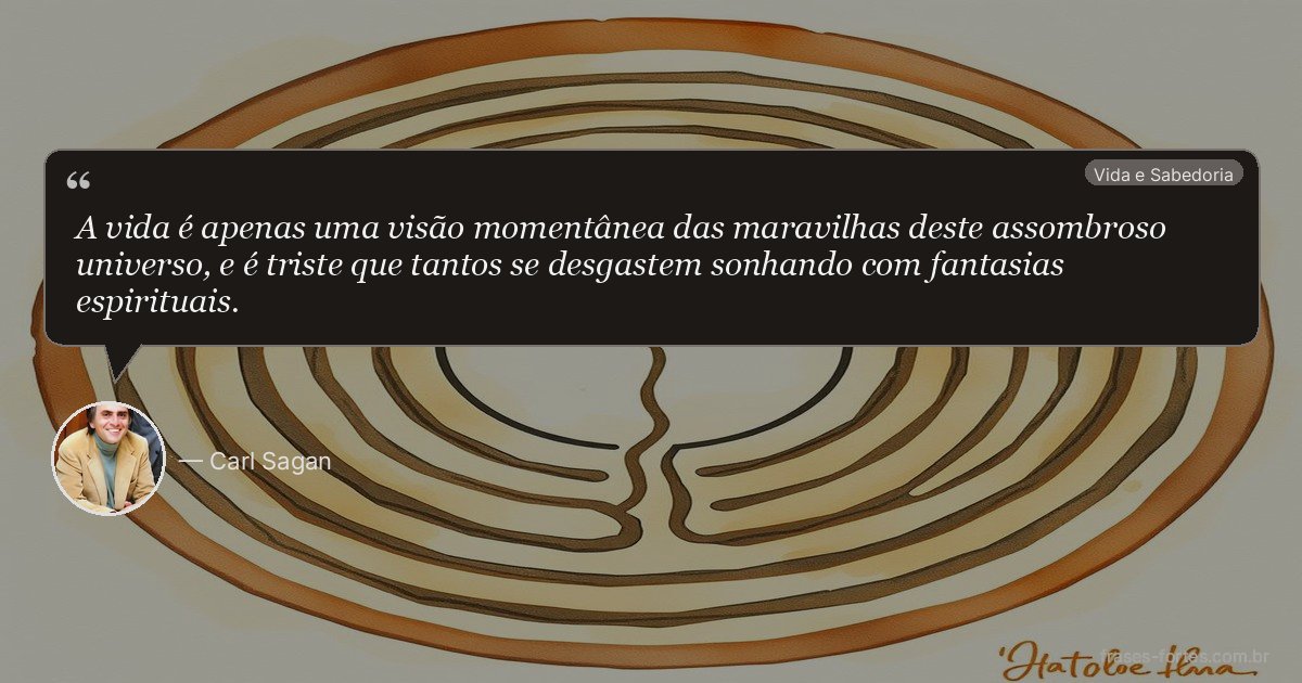 Frase de Carl Sagan