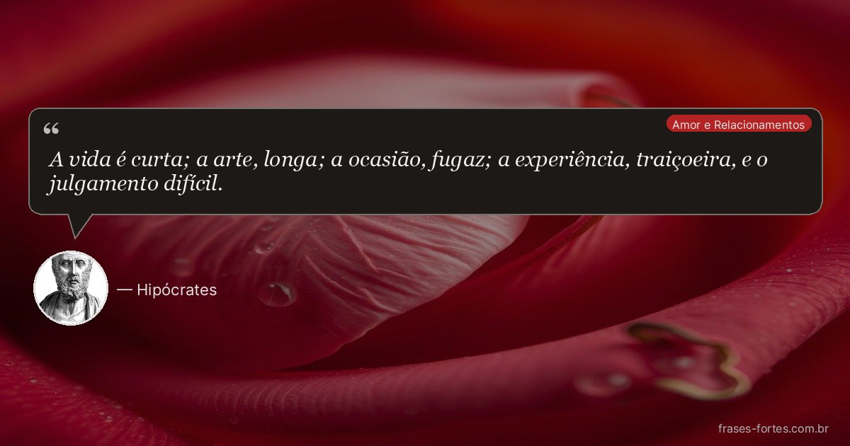 Frase de Hipócrates