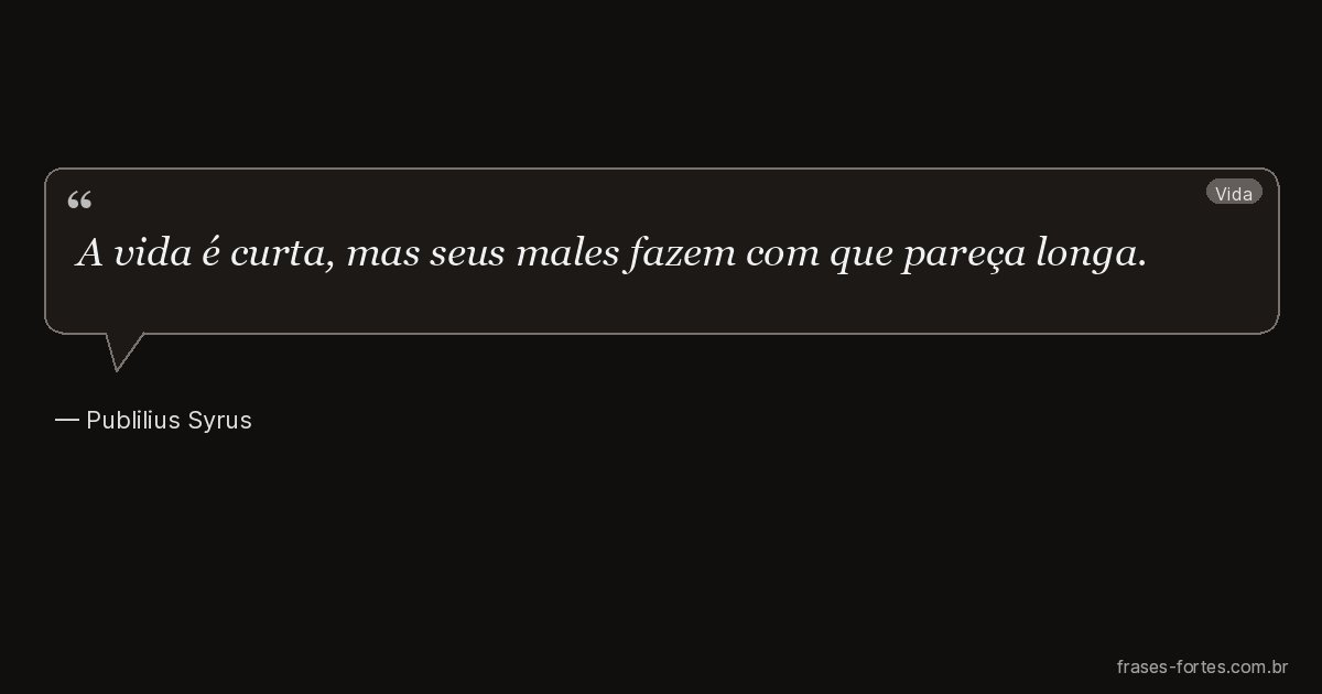 Frase de Publilius Syrus