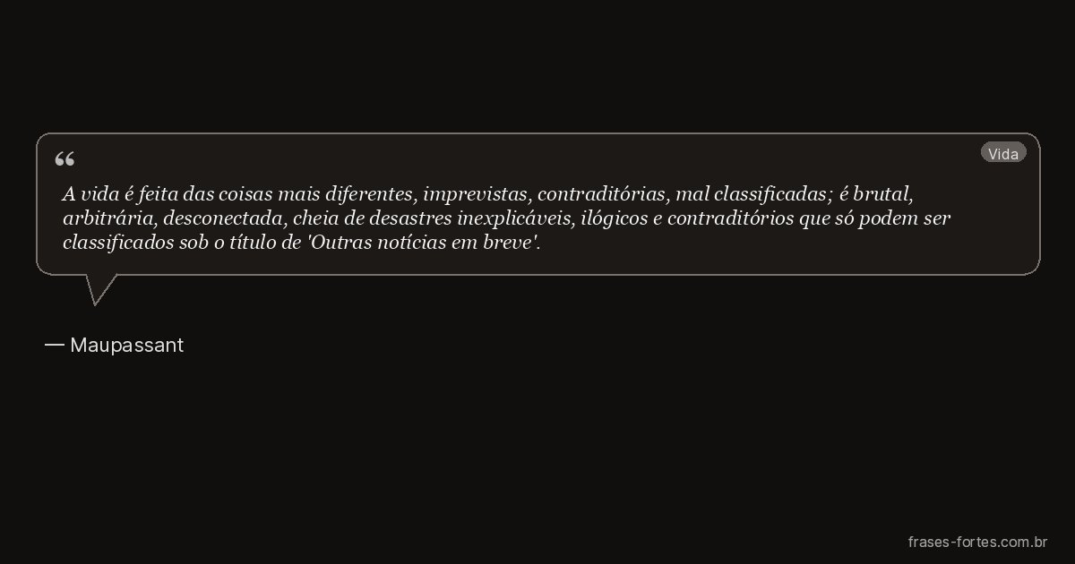 Frase de Maupassant