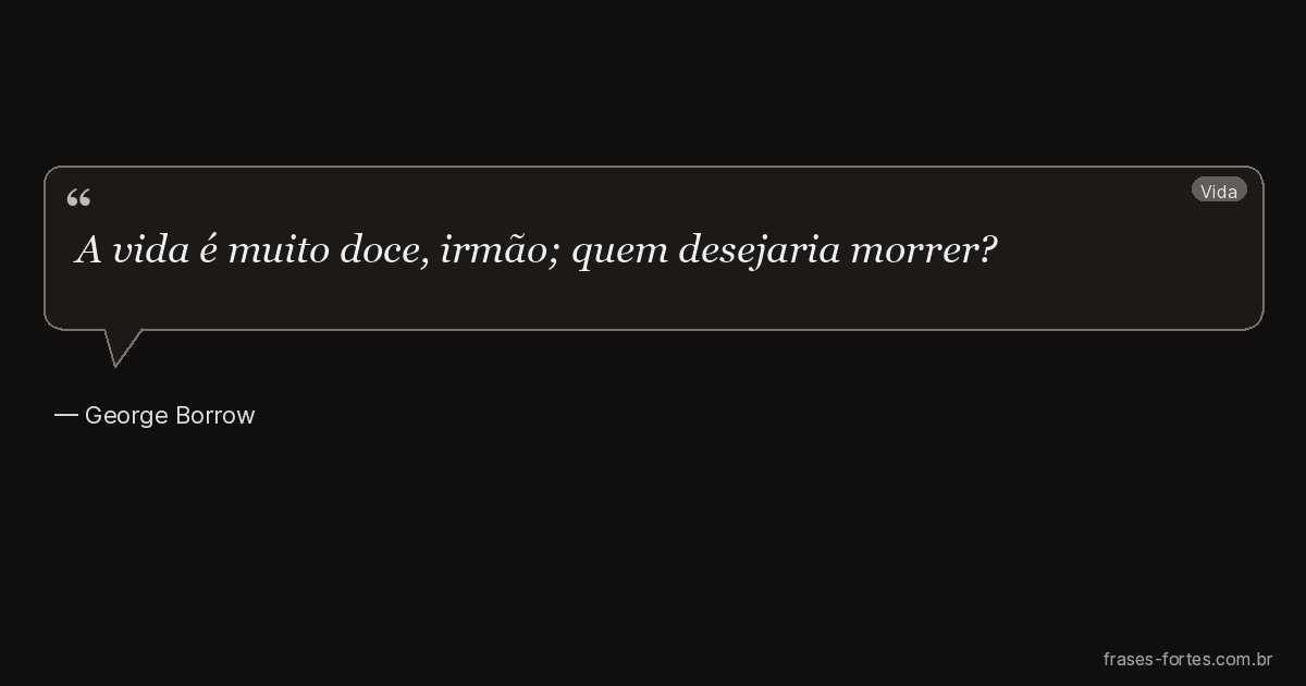 Frase de George Borrow