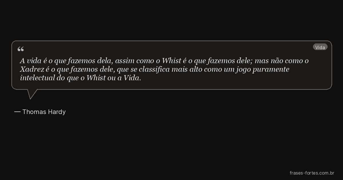 Frase de Thomas Hardy