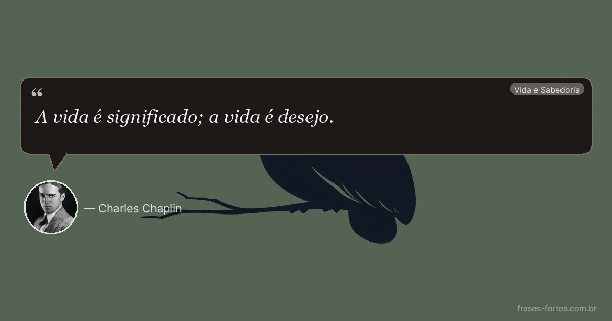 Frase de Charles Chaplin
