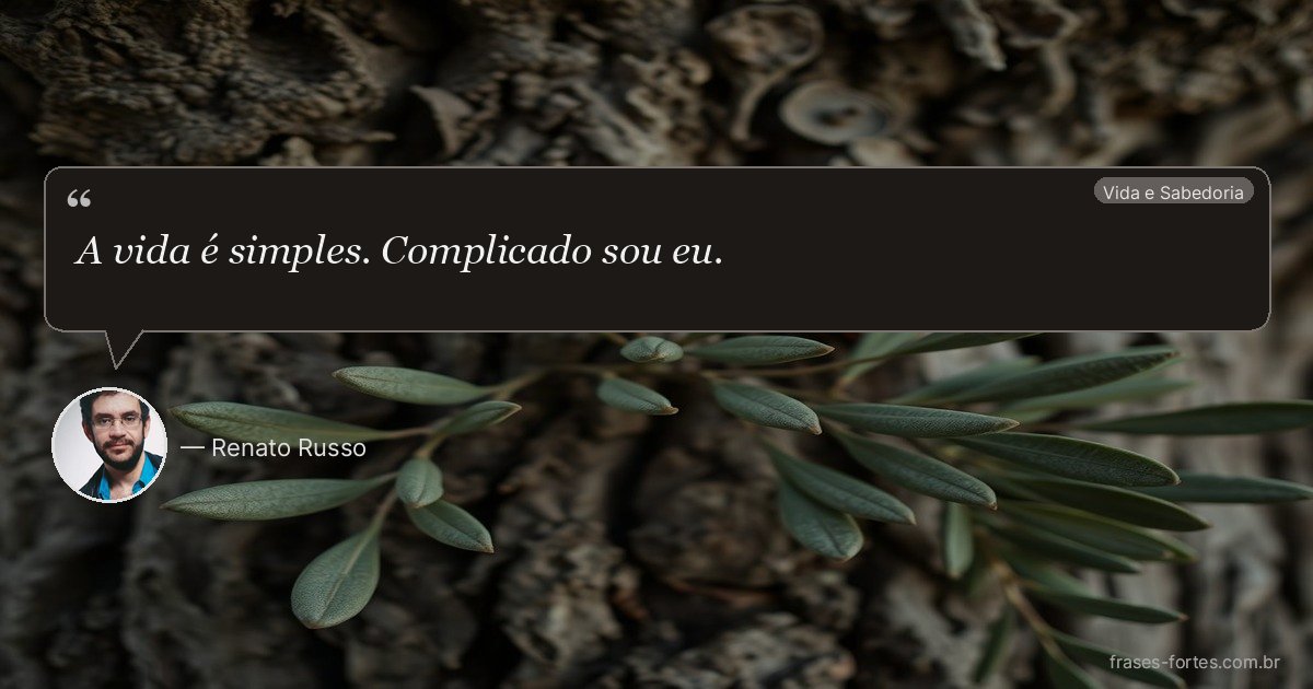 Frase de Renato Russo