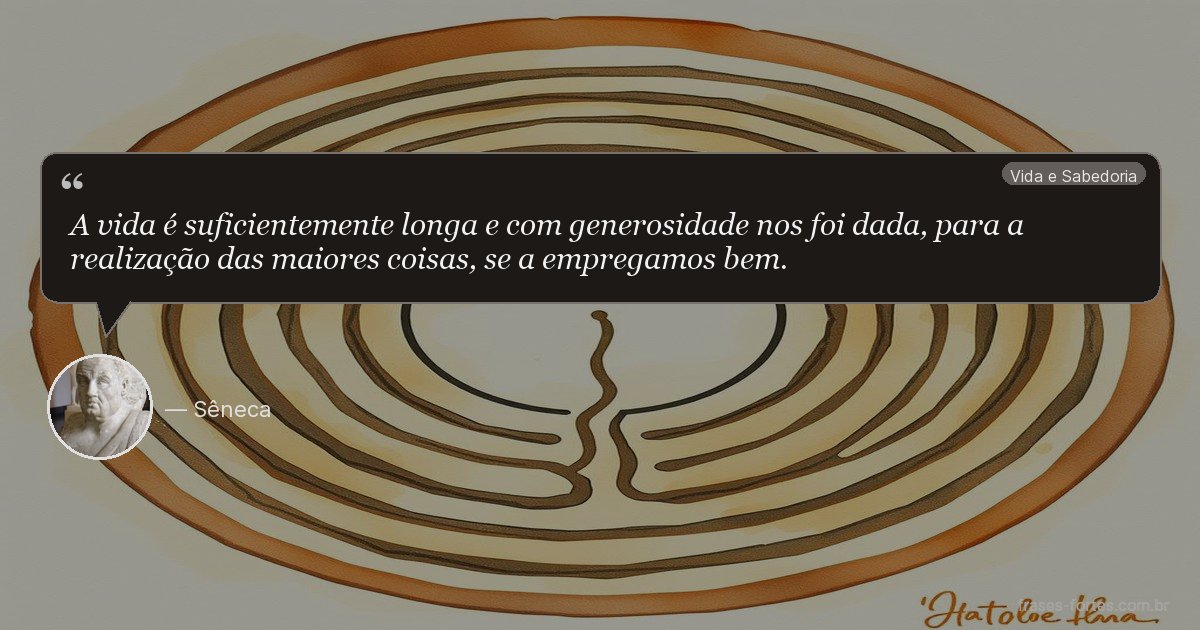 Frase de Sêneca