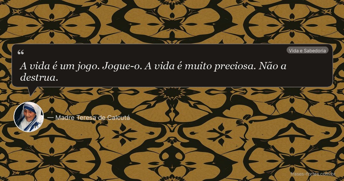 Frase de Madre Teresa de Calcutá