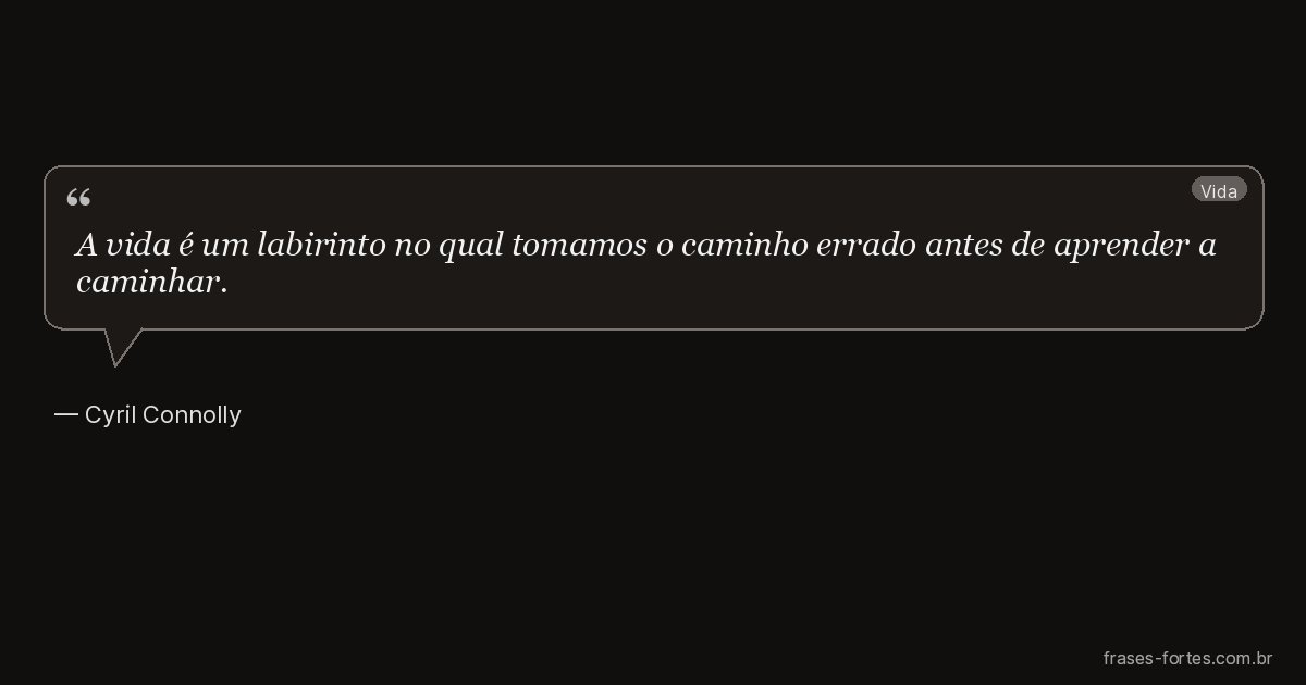 Frase de Cyril Connolly