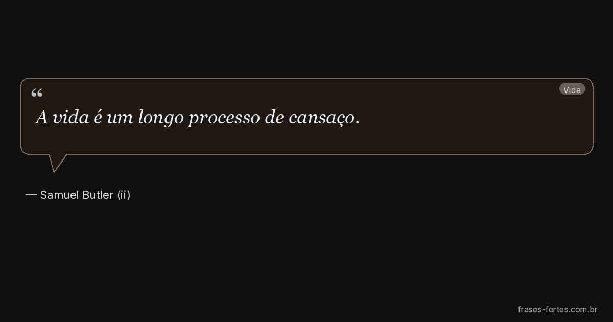 Frase de Samuel Butler (ii)