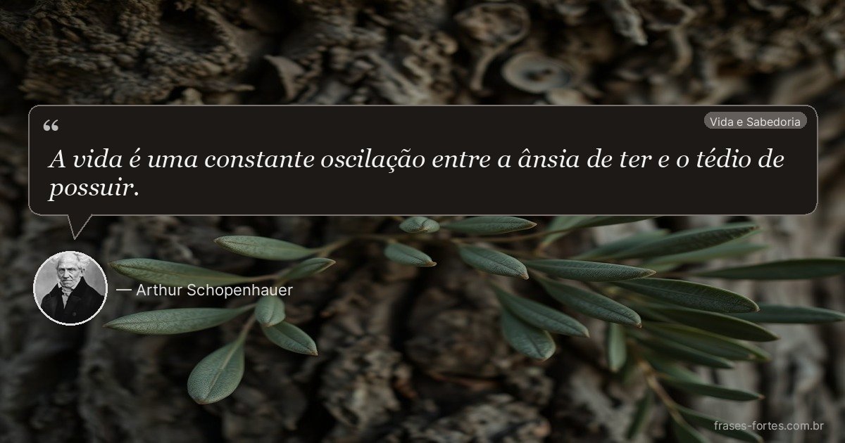 Frase de Arthur Schopenhauer