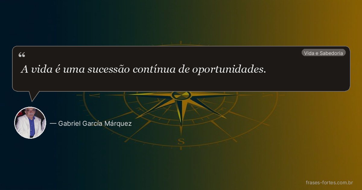 Frase de Gabriel García Márquez