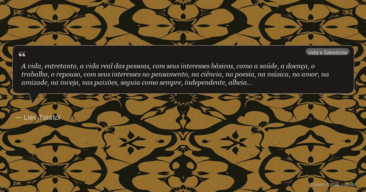 Frase de Liev Tolstói