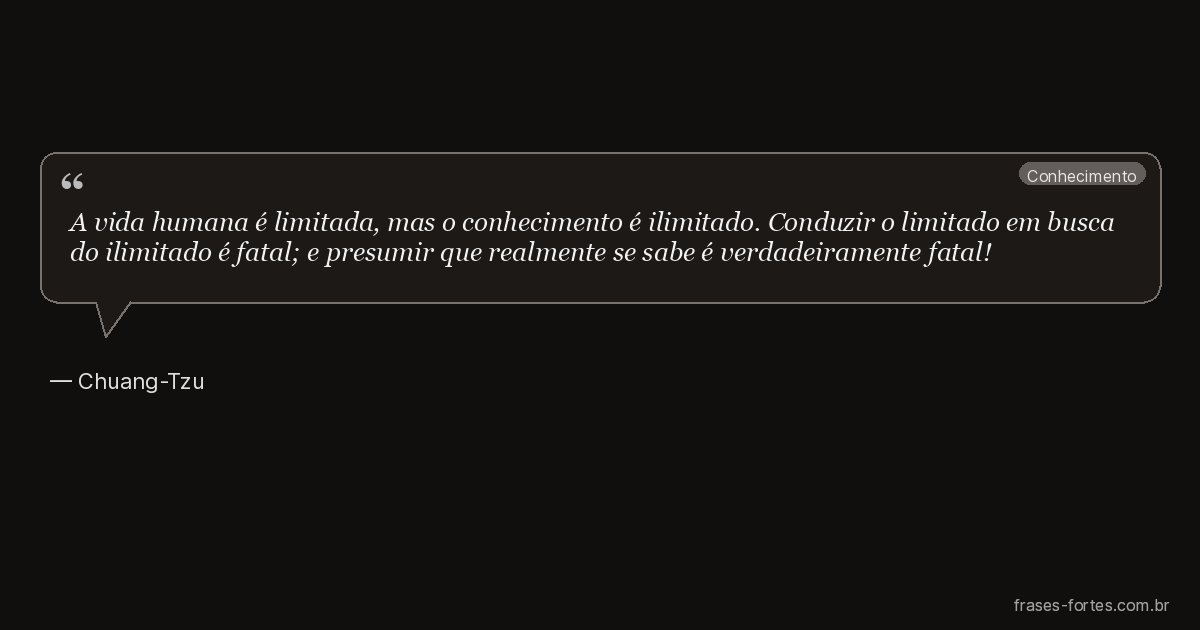 Frase de Chuang-Tzu