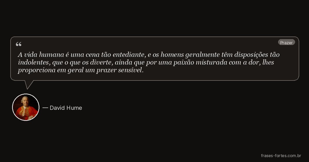 Frase de David Hume