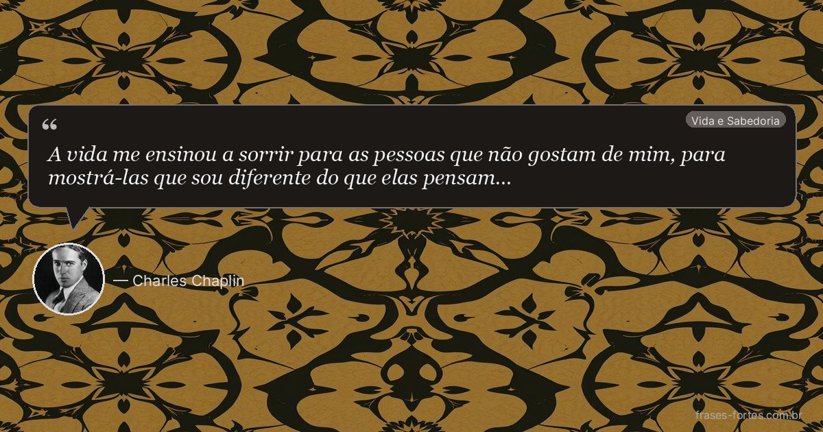 Frase de Charles Chaplin