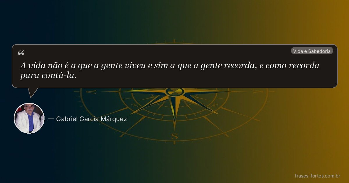 Frase de Gabriel García Márquez