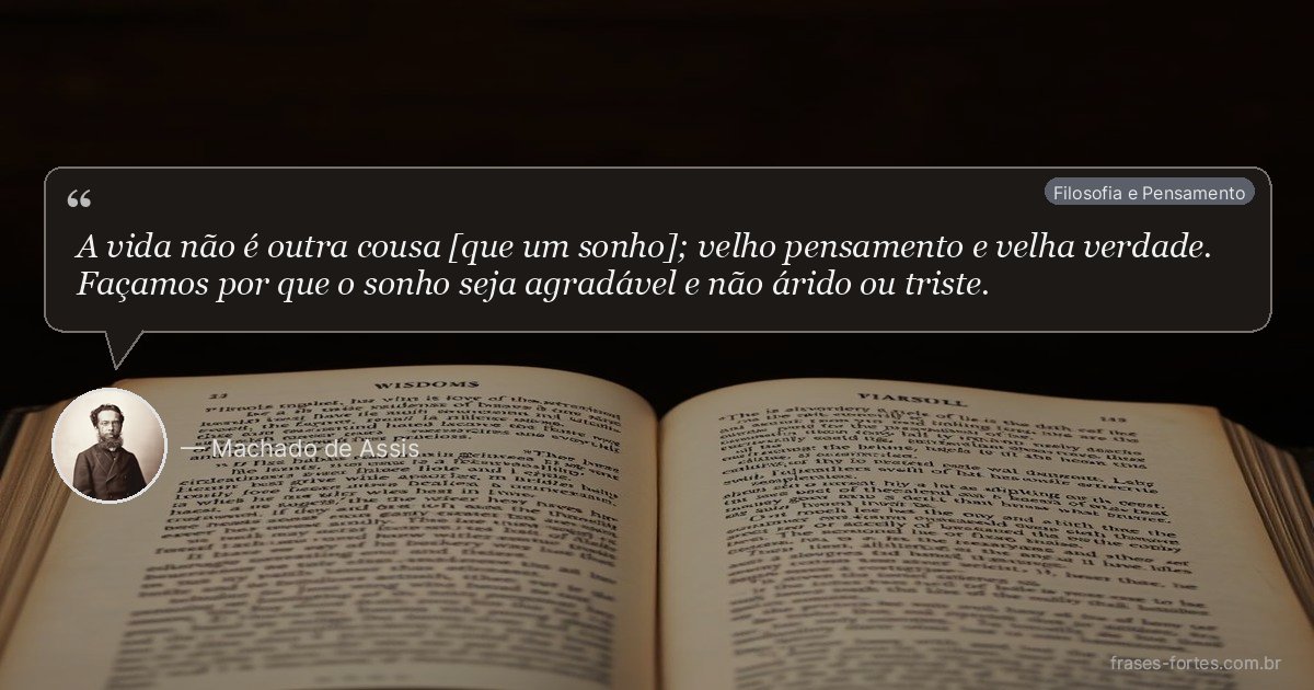 Frase de Machado de Assis