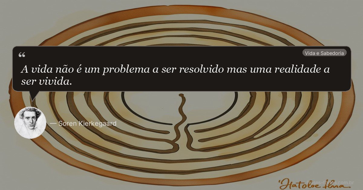 Frase de Soren Kierkegaard