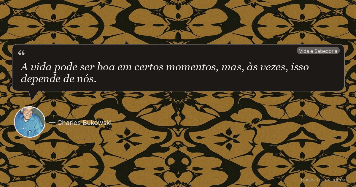 Frase de Charles Bukowski