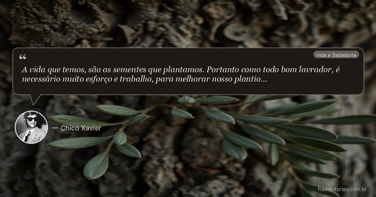 Frase de Chico Xavier