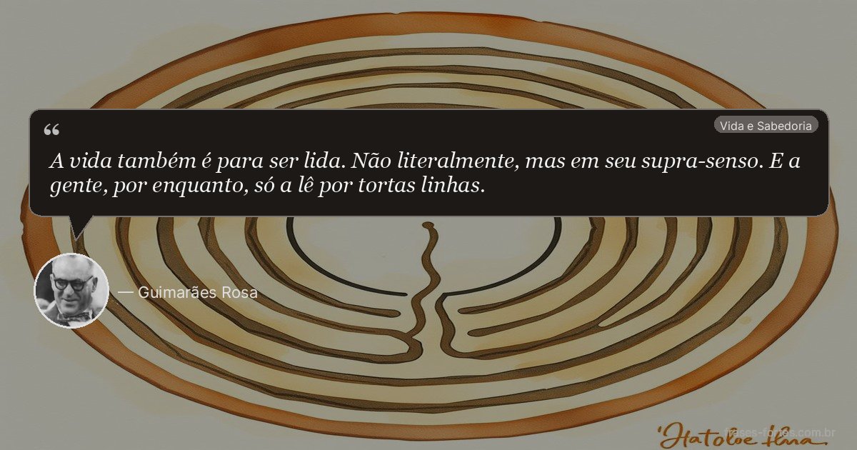 Frase de Guimarães Rosa
