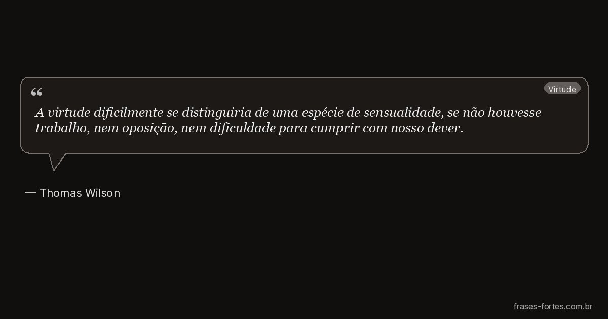 Frase de Thomas Wilson