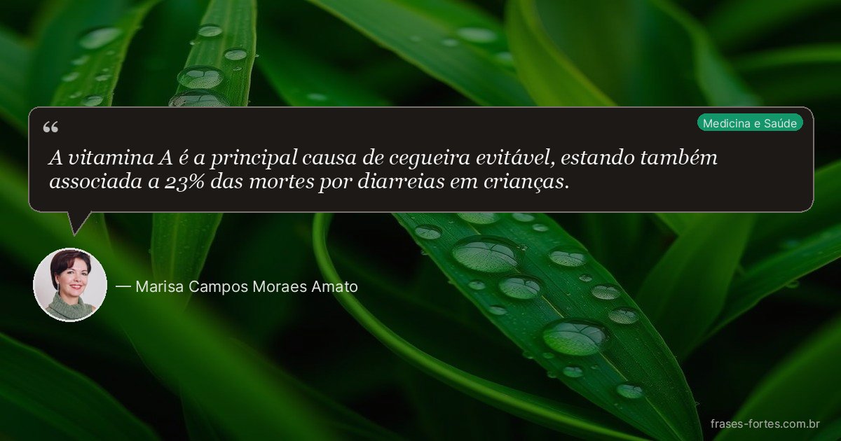 Frase de Marisa Campos Moraes Amato