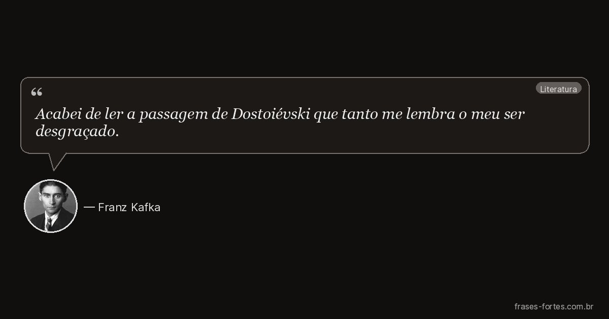 Frase de Franz Kafka