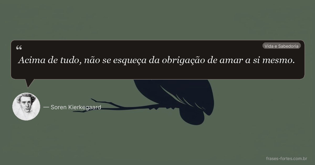 Frase de Soren Kierkegaard