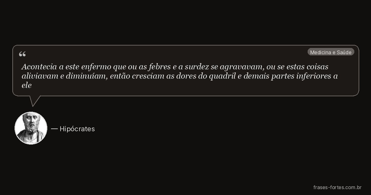 Frase de Hipócrates