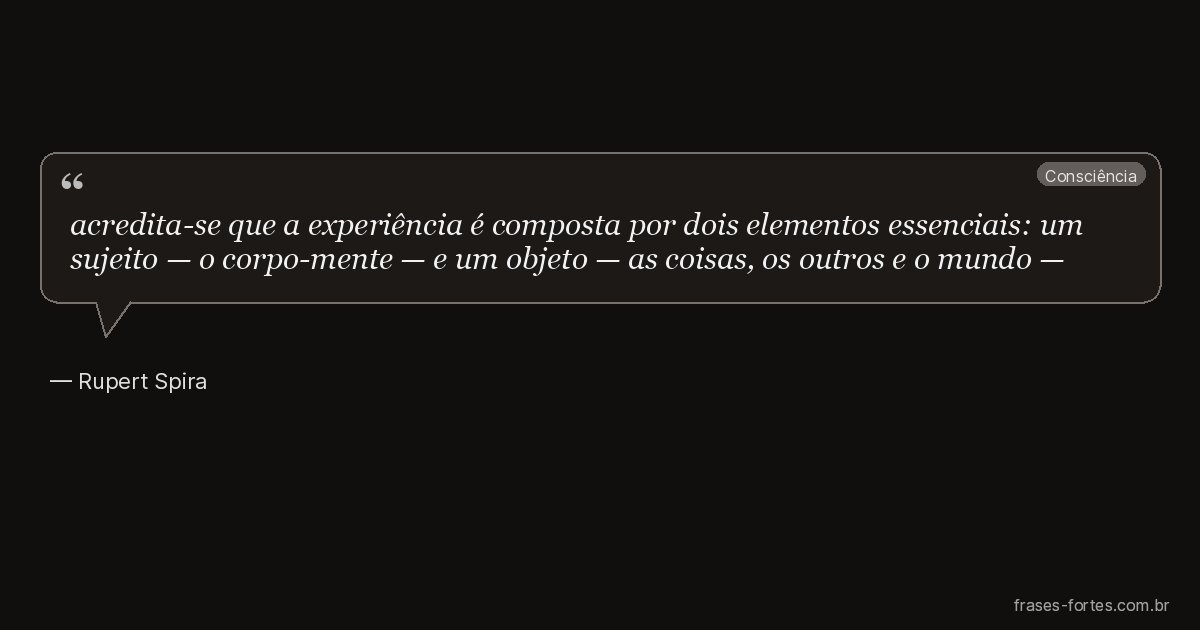 Frase de Rupert Spira