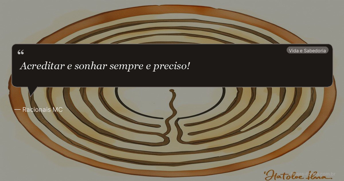 Frase de Racionais MC's