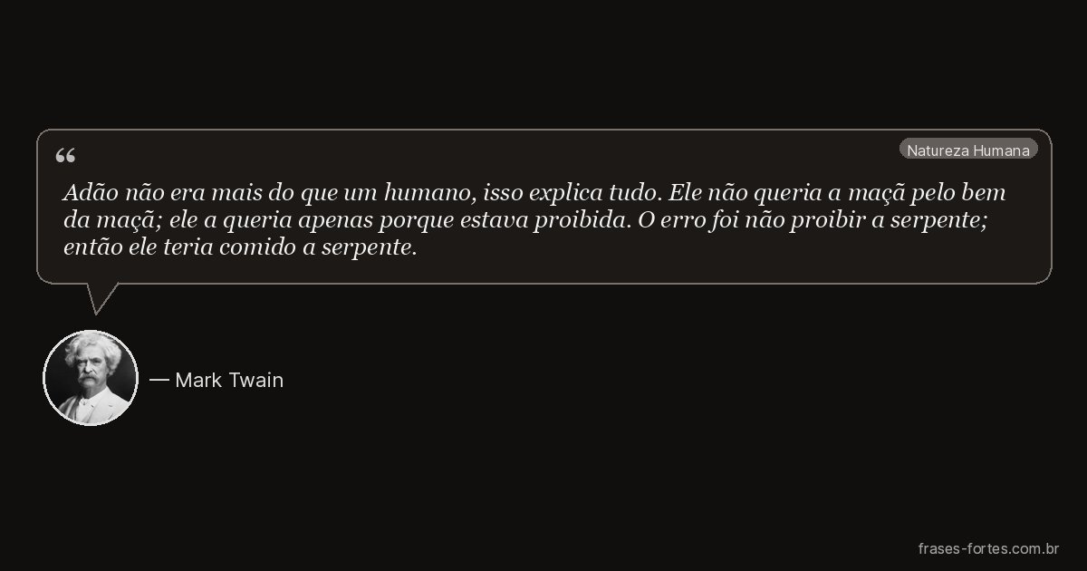 Frase de Mark Twain