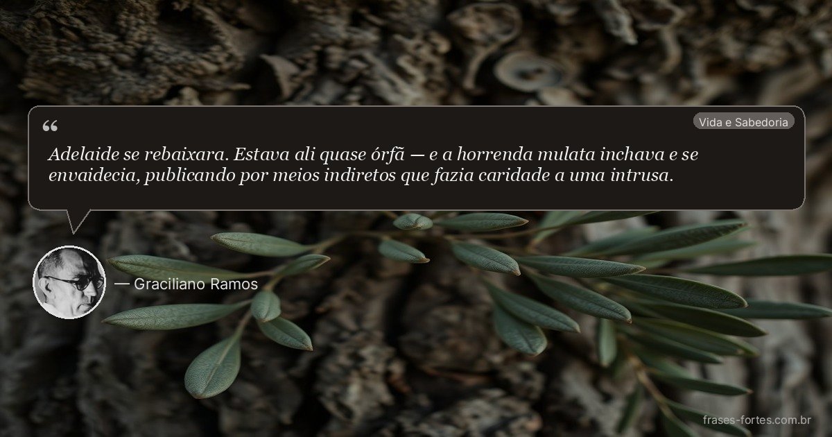 Frase de Graciliano Ramos