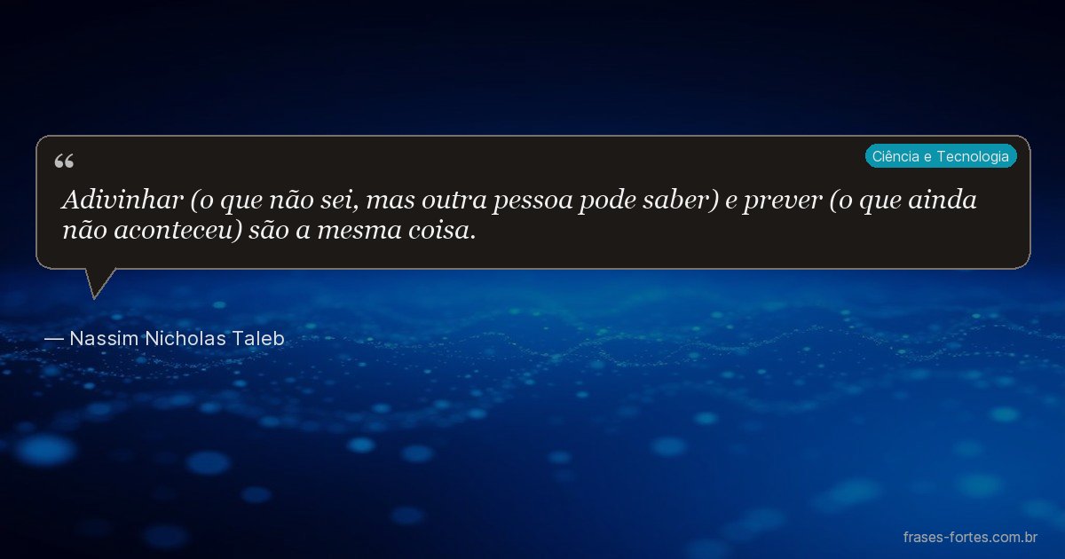 Frase de Nassim Nicholas Taleb
