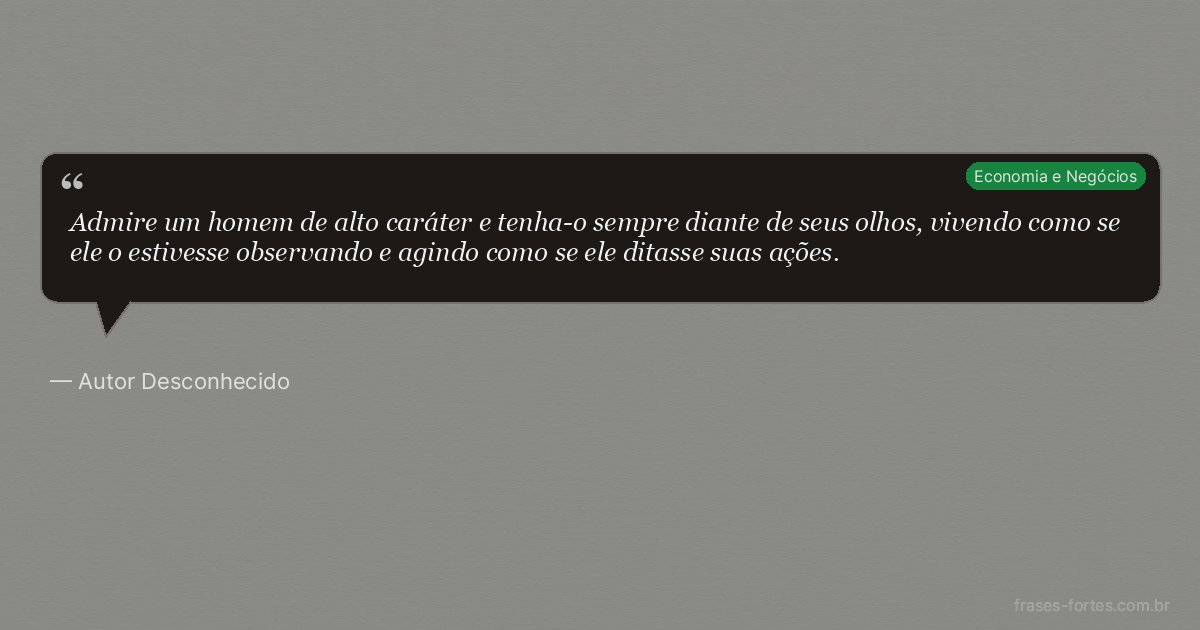 Frase de Autor Desconhecido