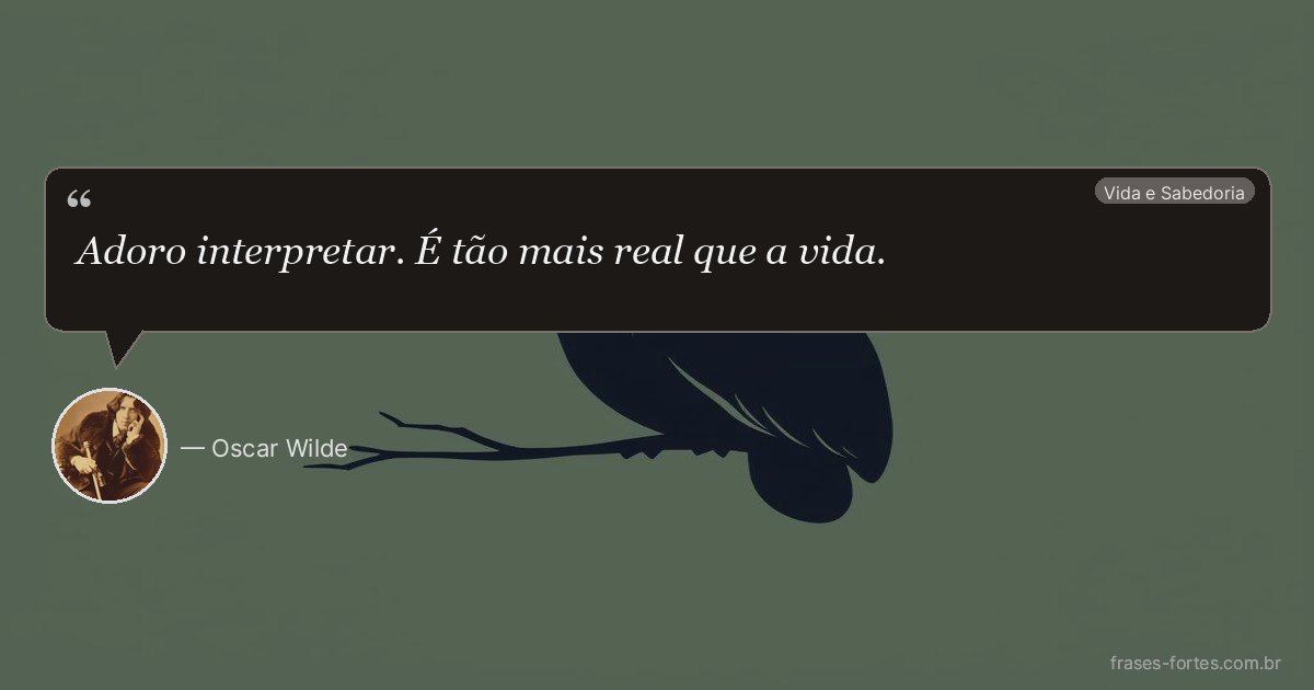 Frase de Oscar Wilde