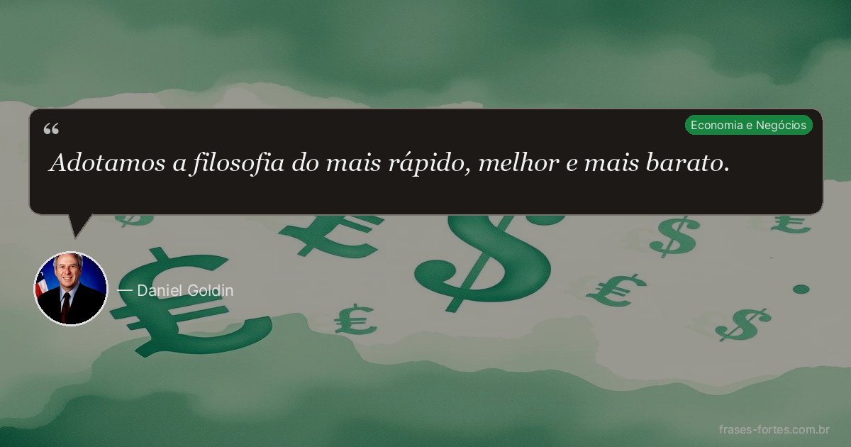 Frase de Daniel Goldin