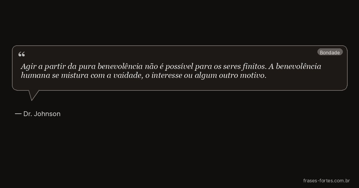 Frase de Dr. Johnson